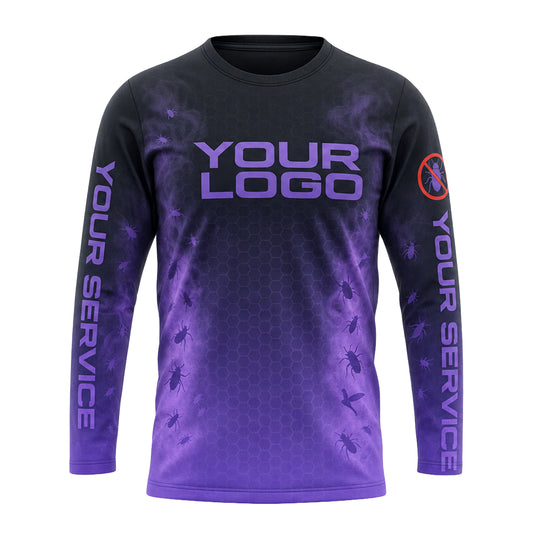 Purple Venom Hex Storm pest control shirt PCST09 - front