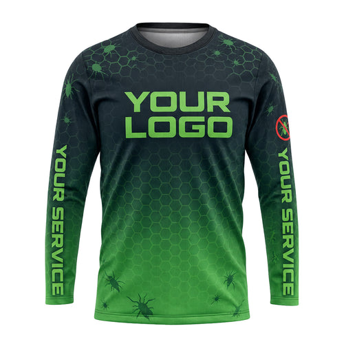 Neon Lime Hex Infestation pest control shirt PCST10 - front