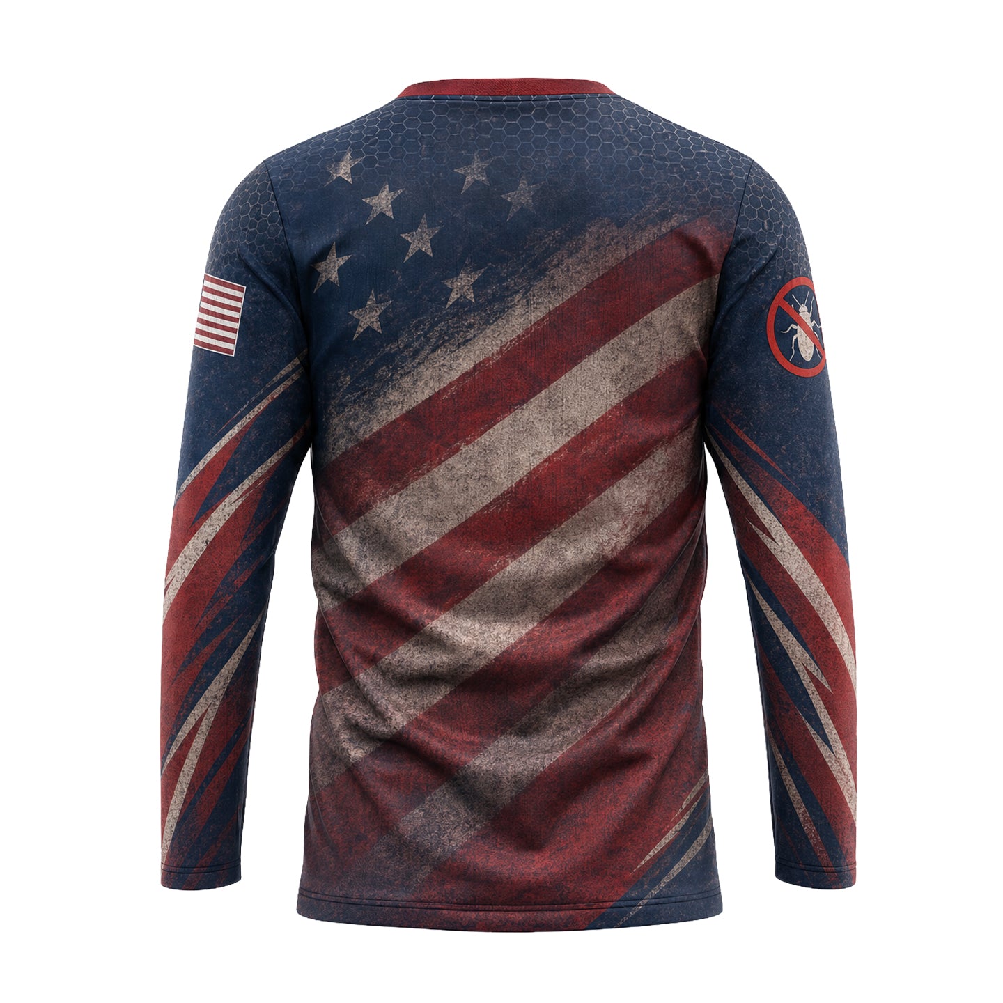 Vintage Flag Bug Blast pest control shirt PCUP01 - back