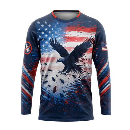 Digital Eagle Bug Purge pest control shirt PCUP05 - front