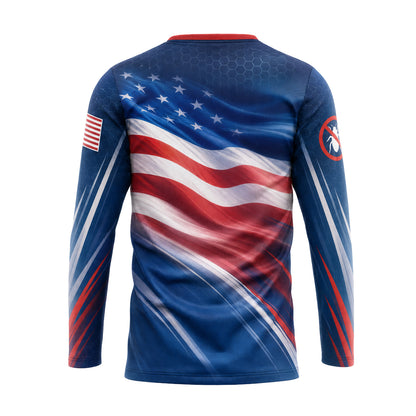 Star-Spangled Bug Sweep pest control shirt PCUP06 - back