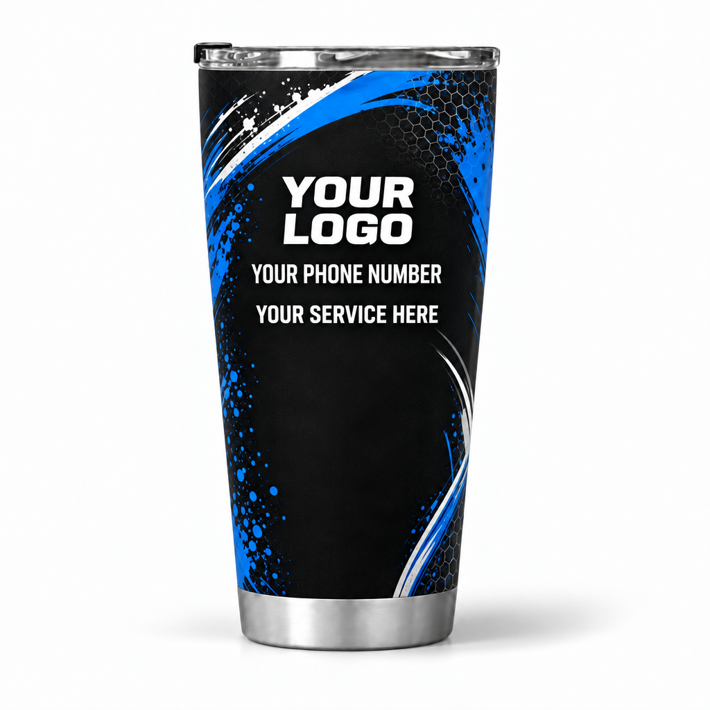 ADN006 personalized tumbler 20oz back product mockup