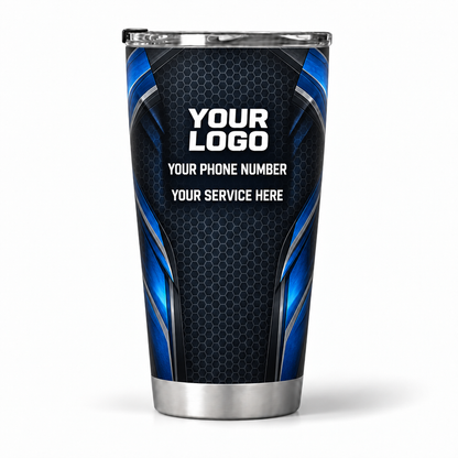 ADN007 personalized tumbler 20oz back product mockup