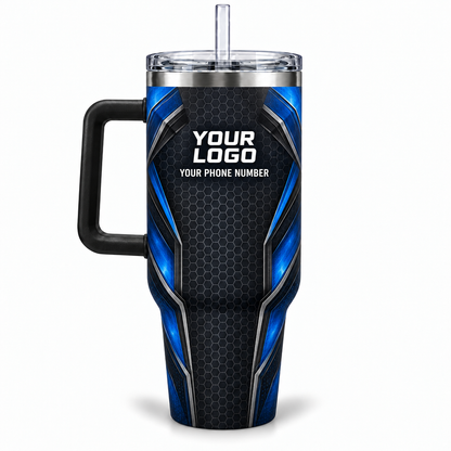 ADN007 personalized tumbler 40oz back product mockup