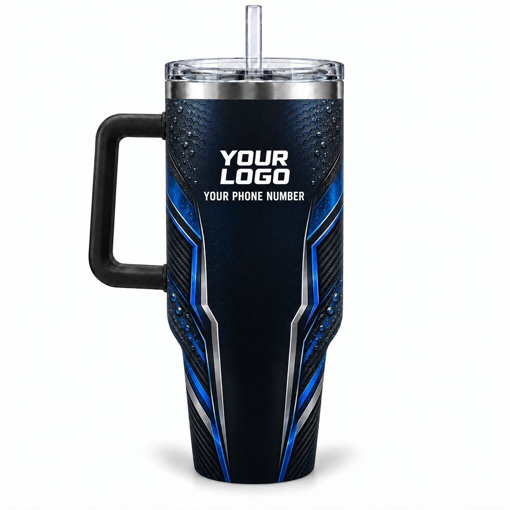 ADN008 personalized tumbler 40oz back product mockup