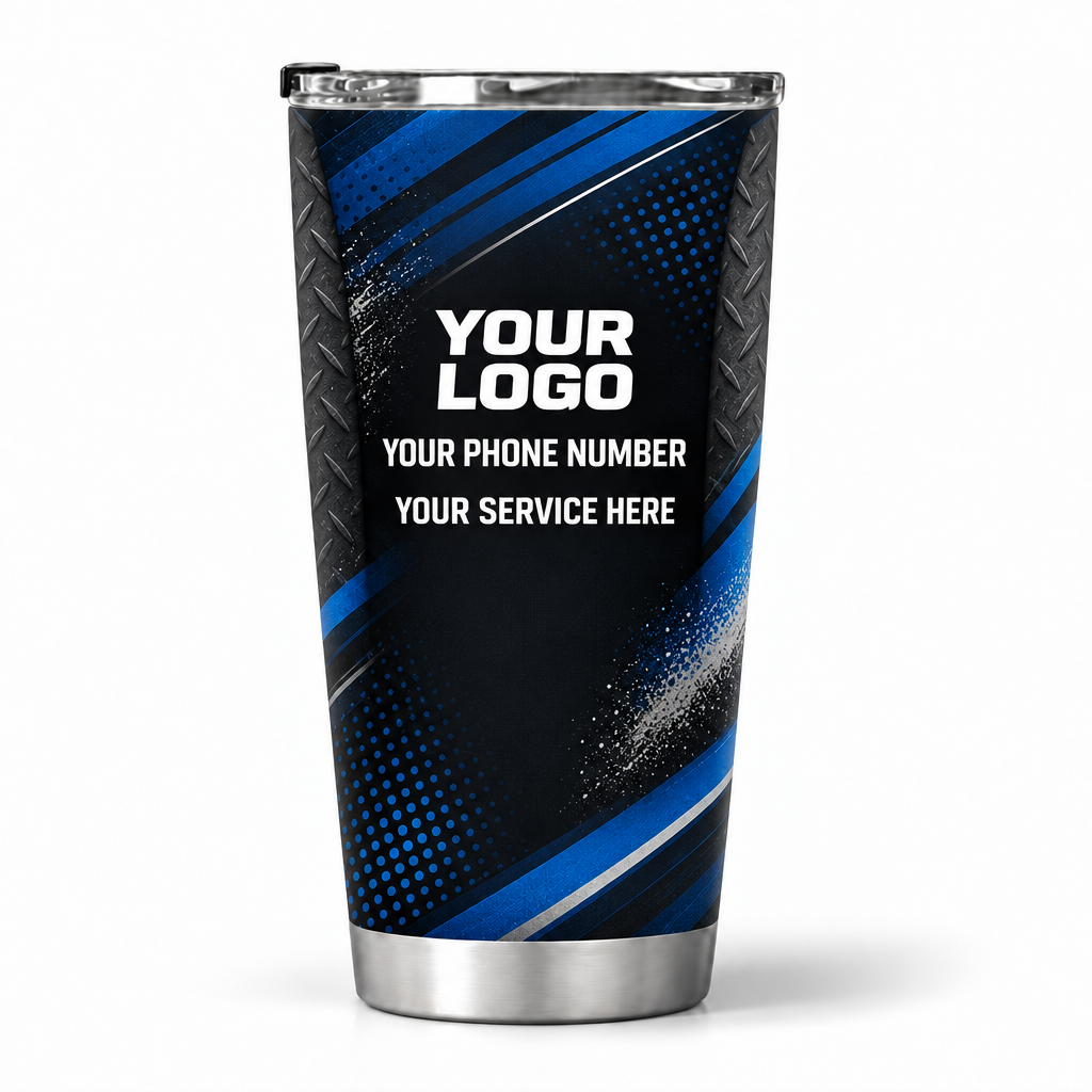 ADN010 personalized tumbler 20oz back product mockup