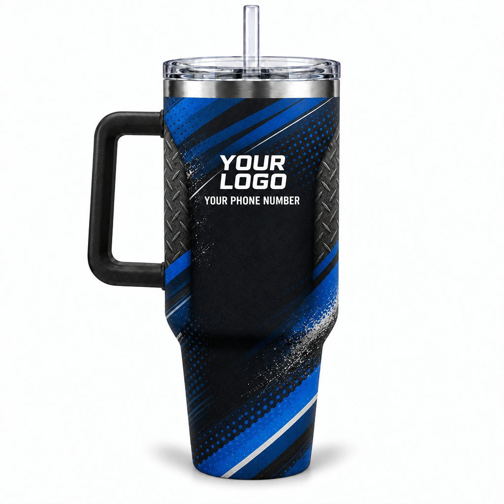 ADN010 personalized tumbler 40oz back product mockup