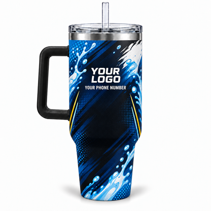 ADN011 personalized tumbler 40oz back product mockup