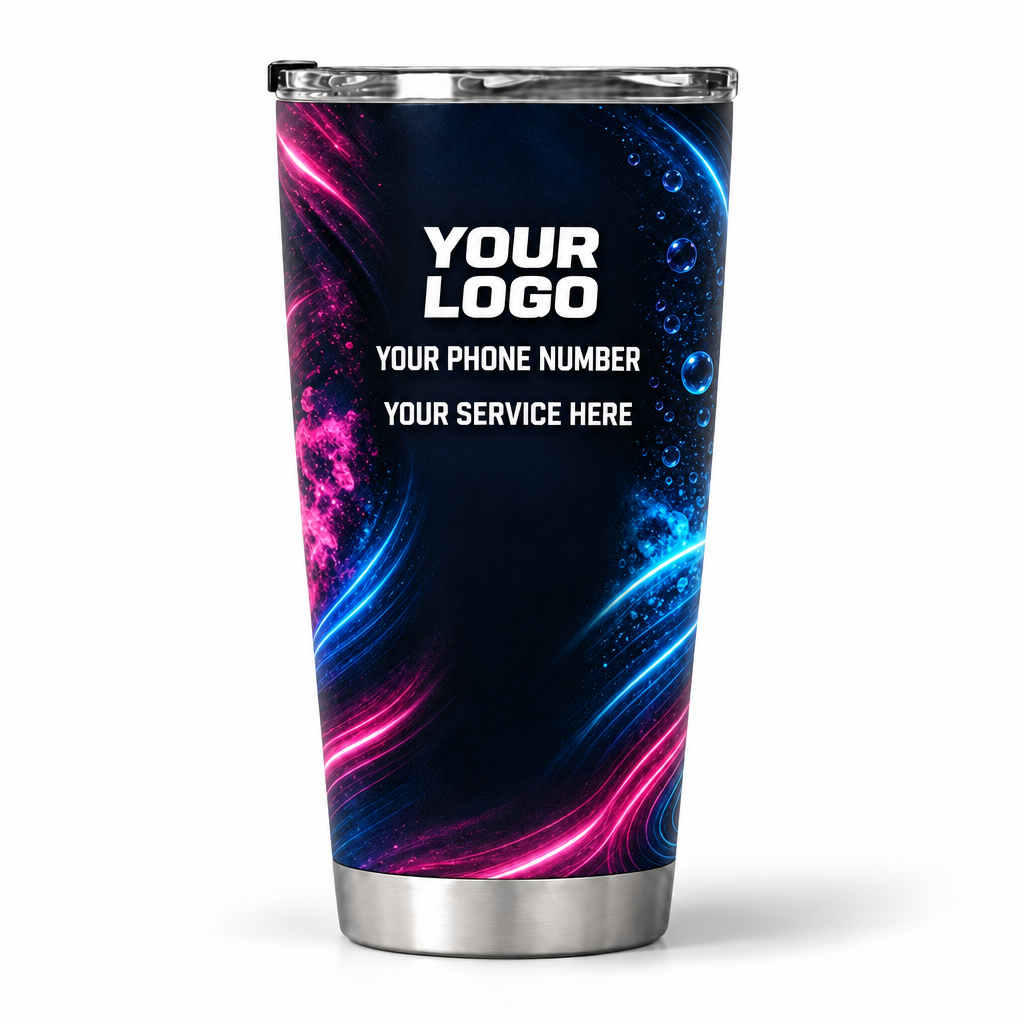 ADN012 personalized tumbler 20oz back product mockup