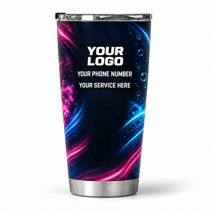 ADN012 personalized tumbler 20oz back product mockup