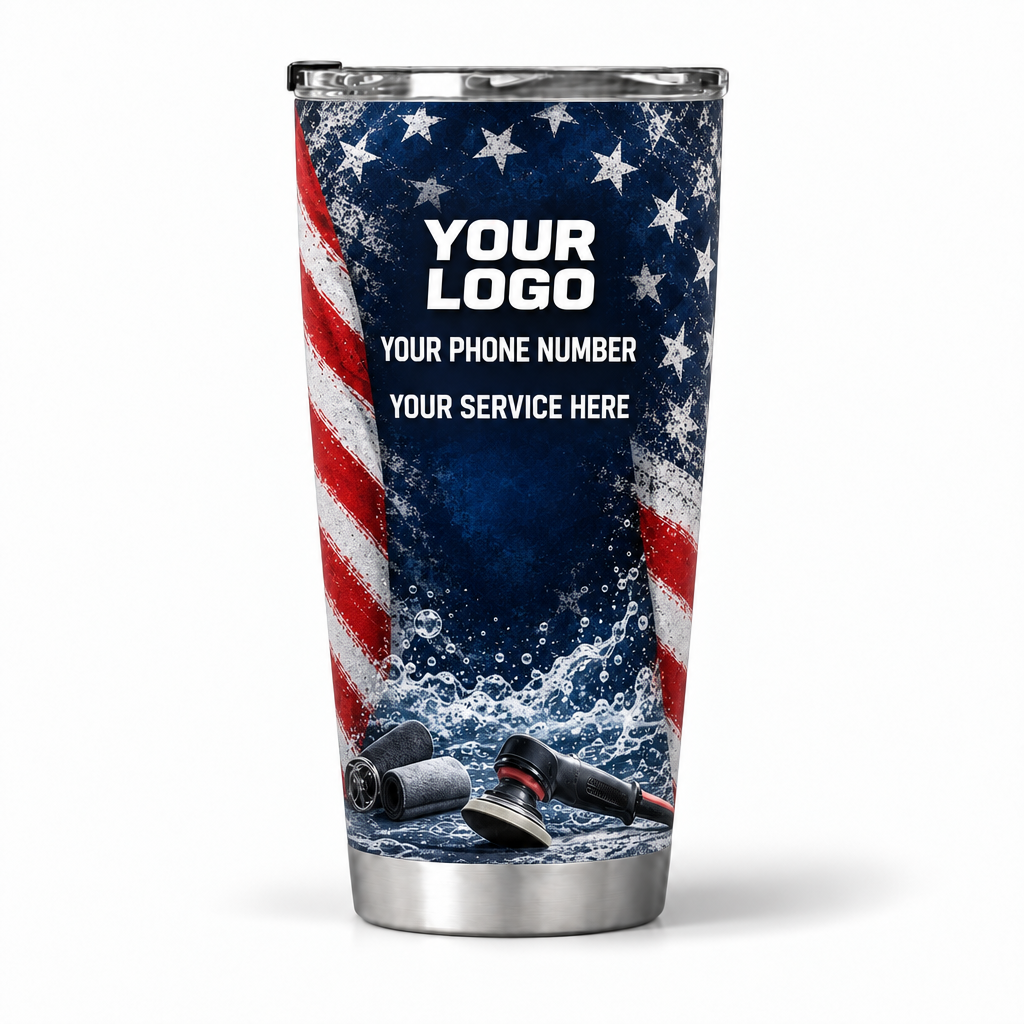 ADN013 personalized tumbler 20oz back product mockup