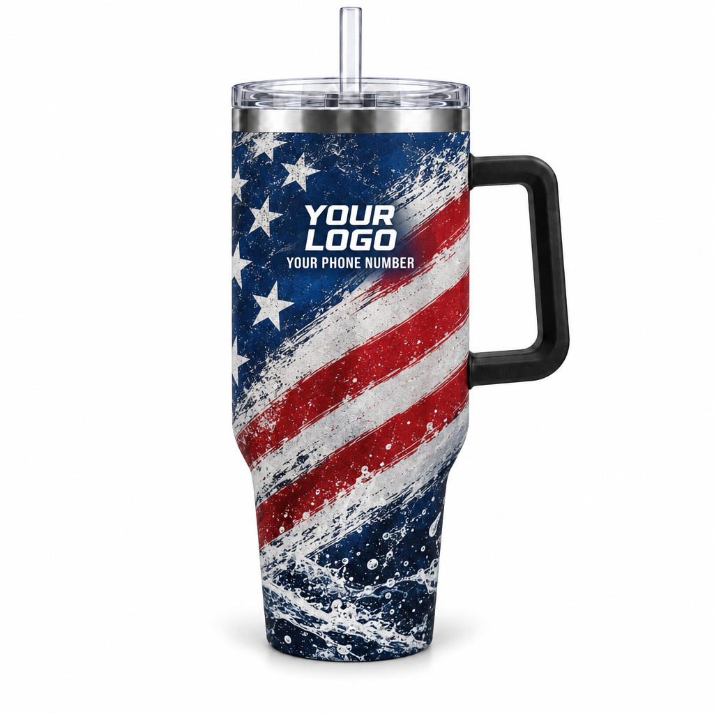 ADN013 personalized tumbler 40oz front product mockup