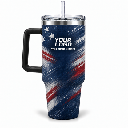 ADN014 personalized tumbler 40oz back product mockup