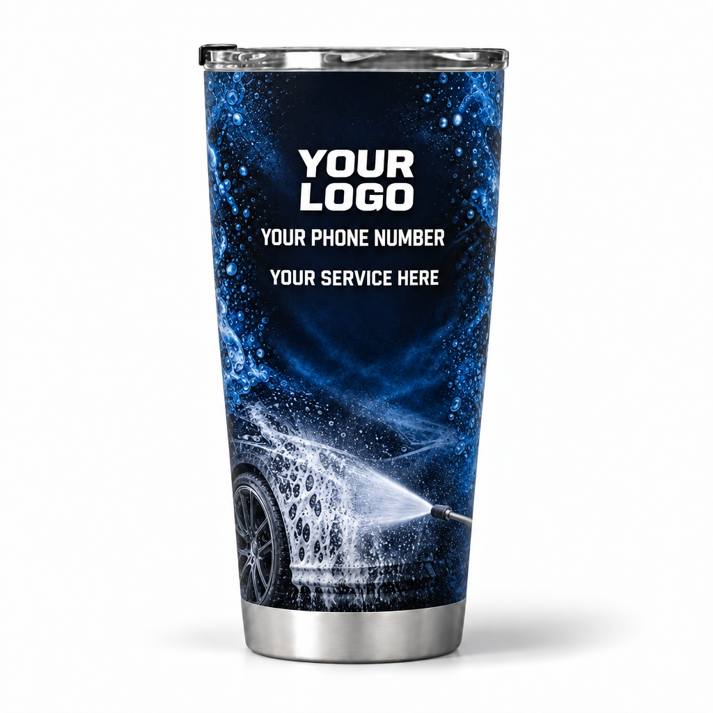 ADN015 personalized tumbler 20oz back product mockup