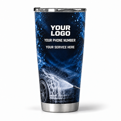 ADN015 personalized tumbler 20oz back product mockup
