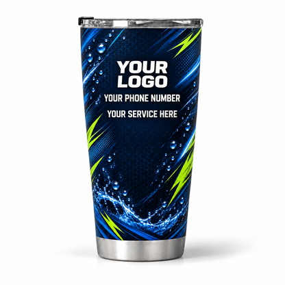 ADN016 personalized tumbler 20oz back product mockup