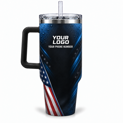 ADN020 personalized tumbler 40oz back product mockup
