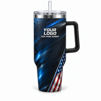 ADN020 personalized tumbler 40oz front product mockup
