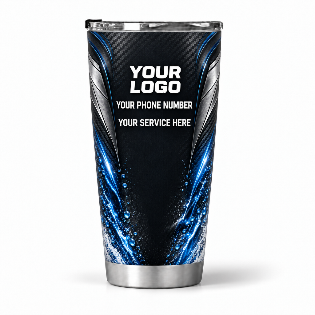 ADN021 personalized tumbler 20oz back product mockup