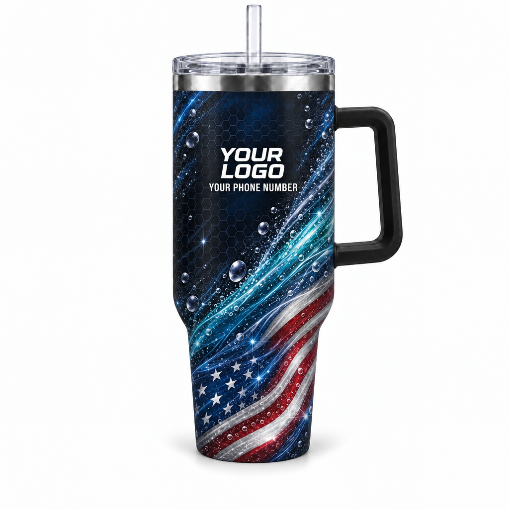 ADN023 personalized tumbler 40oz front product mockup