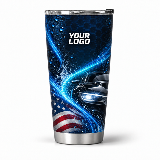 ADN024 personalized tumbler 20oz front product mockup