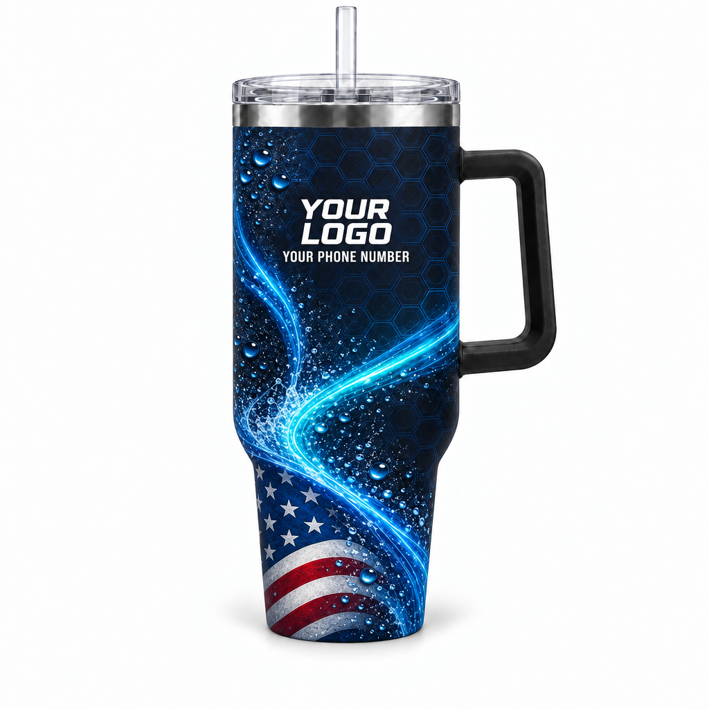 ADN024 personalized tumbler 40oz front product mockup