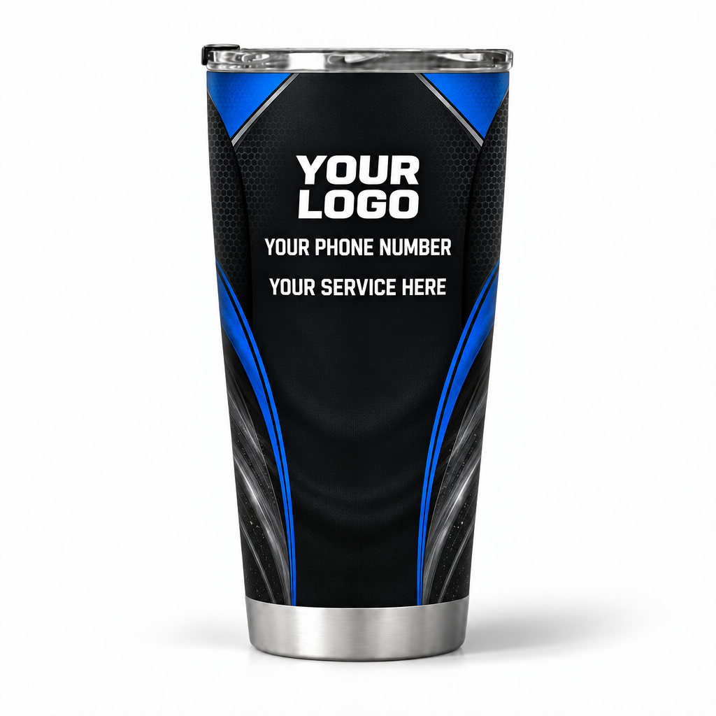 ADN027 personalized tumbler 20oz back product mockup