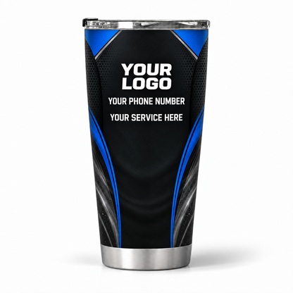 ADN027 personalized tumbler 20oz back product mockup