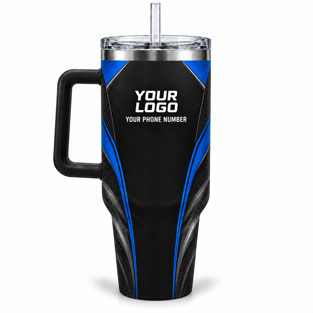 ADN027 personalized tumbler 40oz back product mockup