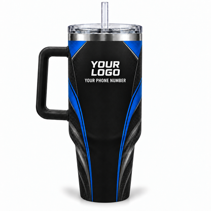 ADN027 personalized tumbler 40oz back product mockup