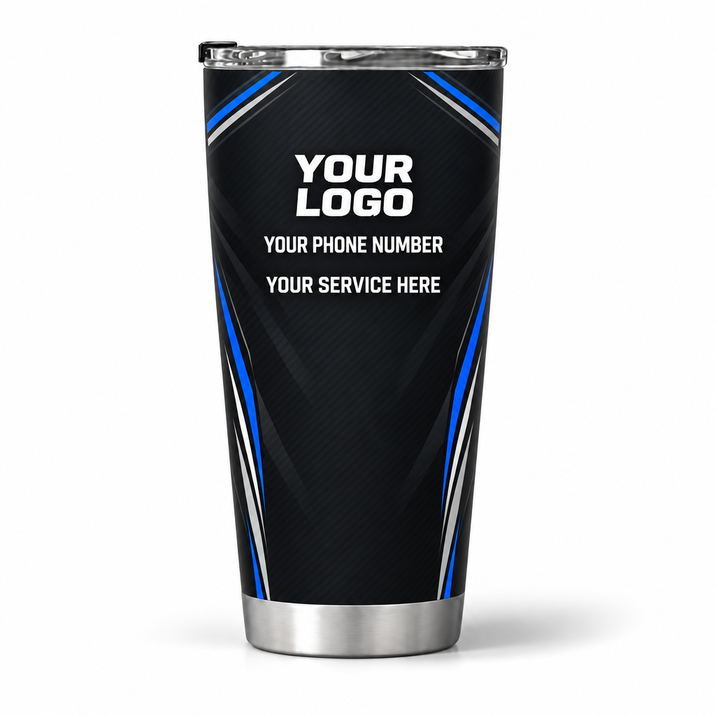 ADN029 personalized tumbler 20oz back product mockup