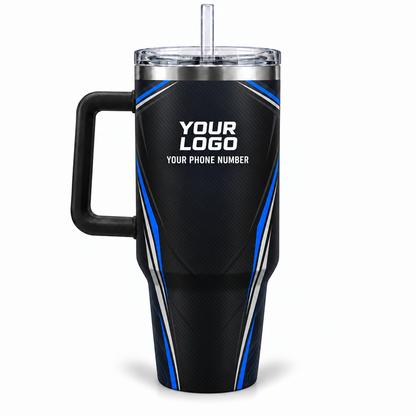 ADN029 personalized tumbler 40oz back product mockup