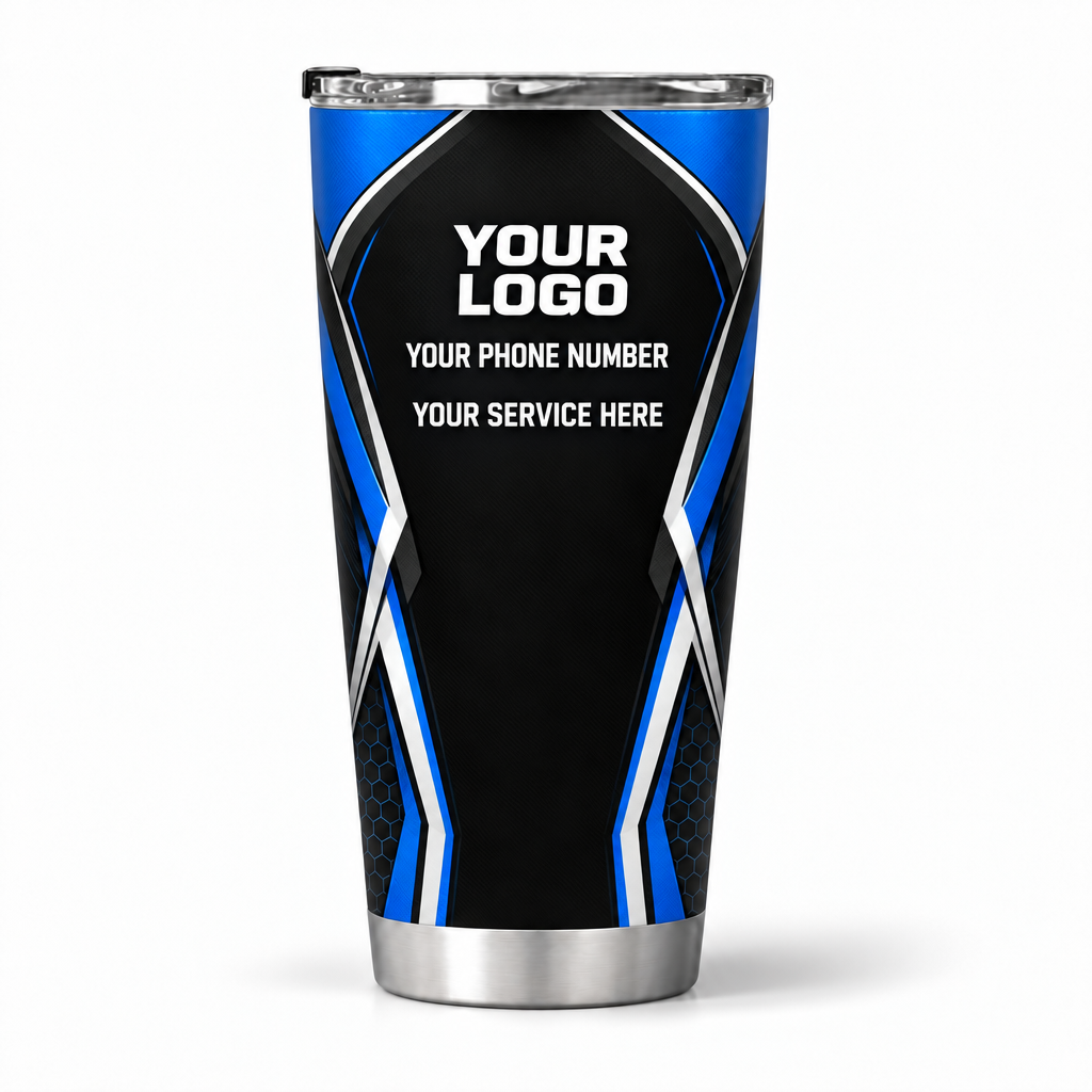 ADN030 personalized tumbler 20oz back product mockup