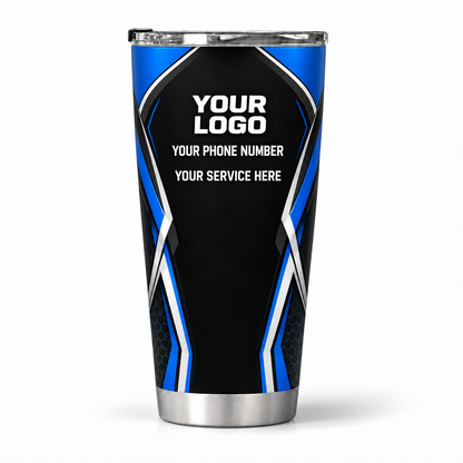 ADN030 personalized tumbler 20oz back product mockup