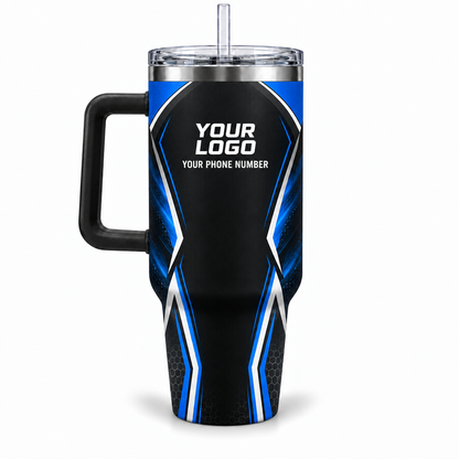 ADN030 personalized tumbler 40oz back product mockup