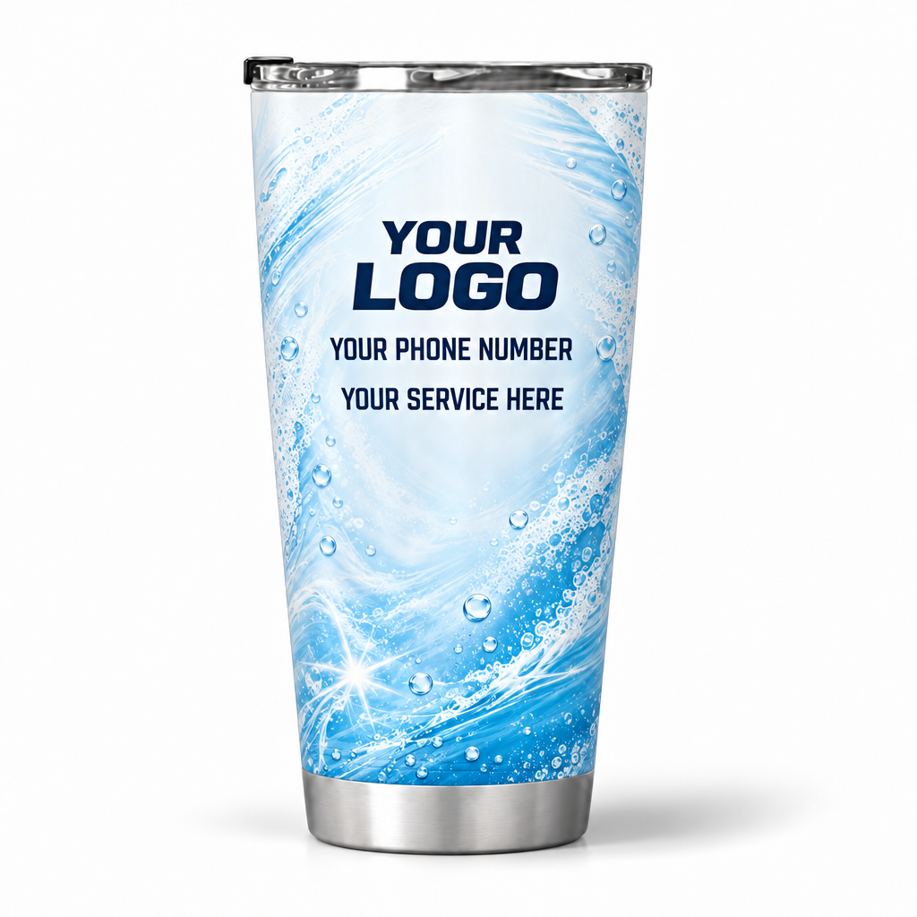 ADN031 personalized tumbler 20oz back product mockup