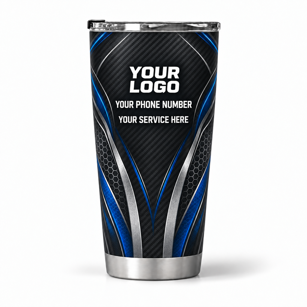 ADN032 personalized tumbler 20oz back product mockup