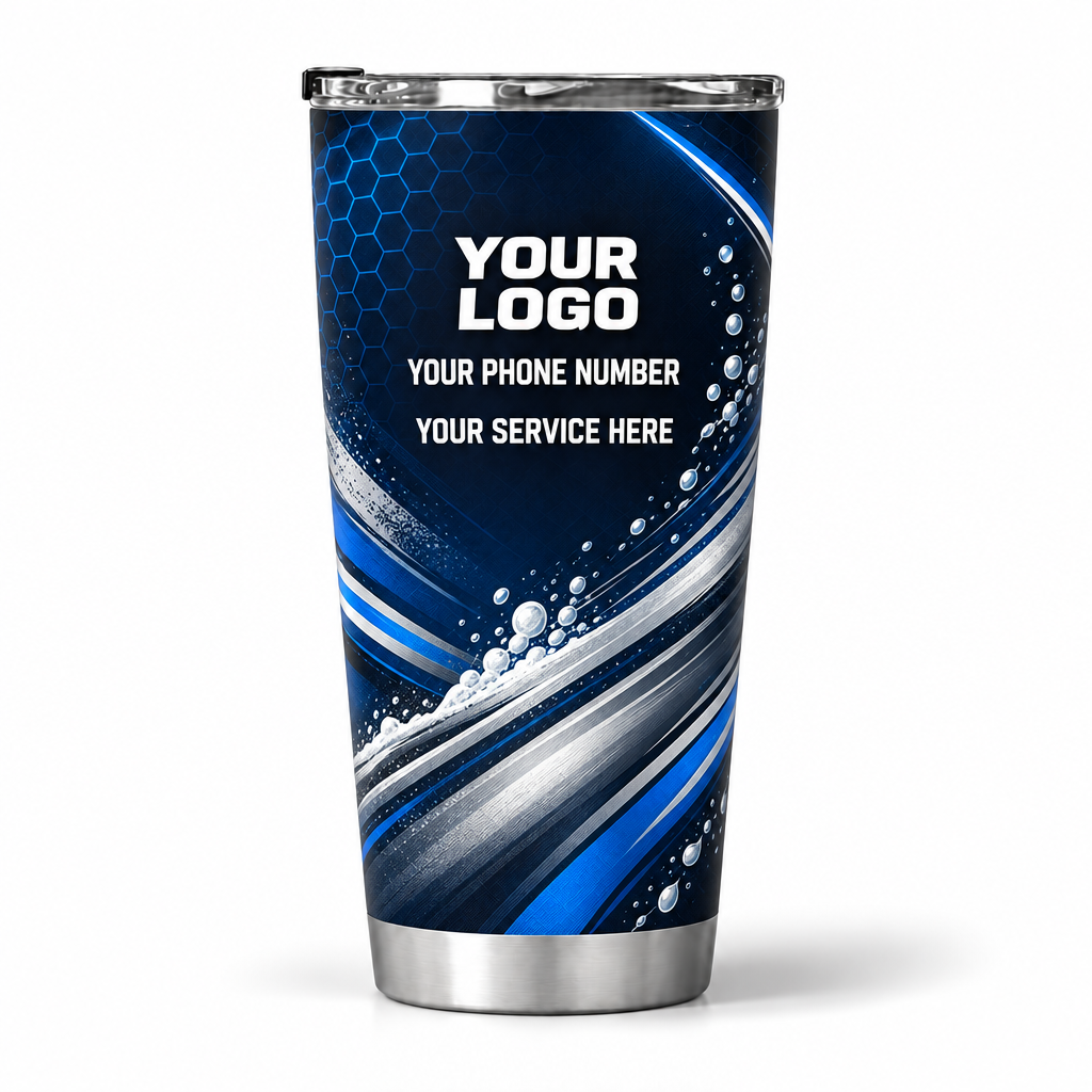 ADN033 personalized tumbler 20oz back product mockup