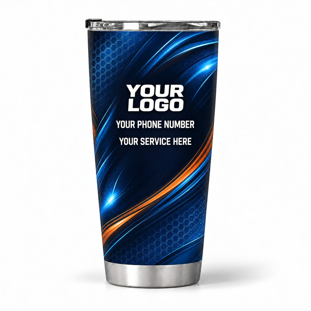 ADN034 personalized tumbler 20oz back product mockup