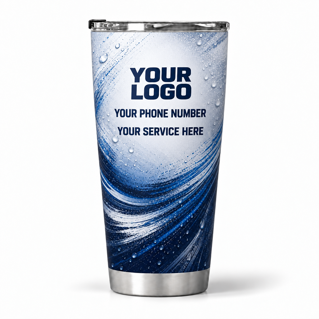 ADN035 personalized tumbler 20oz back product mockup