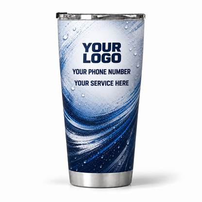 ADN035 personalized tumbler 20oz back product mockup