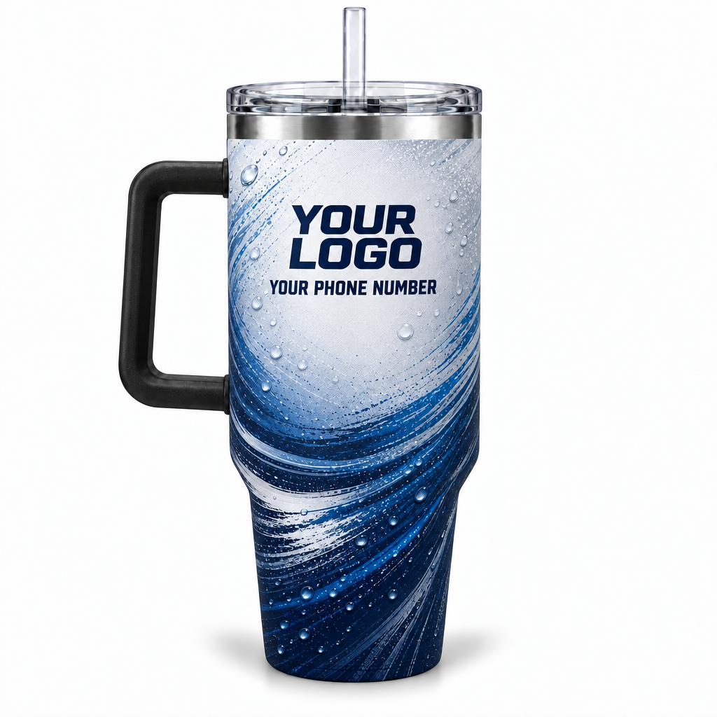 ADN035 personalized tumbler 40oz back product mockup