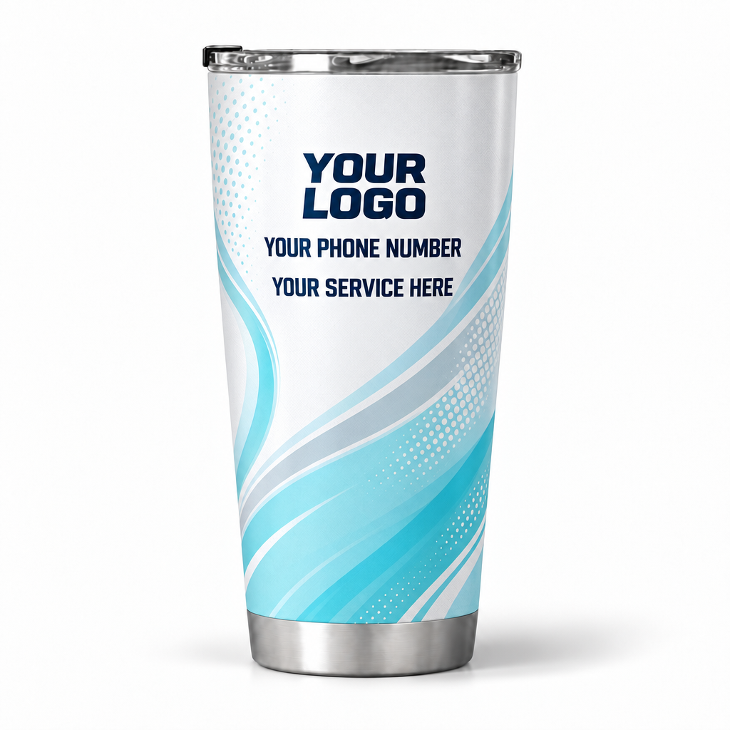 ADN036 personalized tumbler 20oz back product mockup