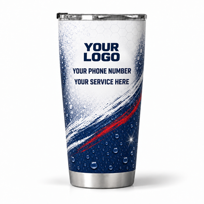 ADN037 personalized tumbler 20oz back product mockup