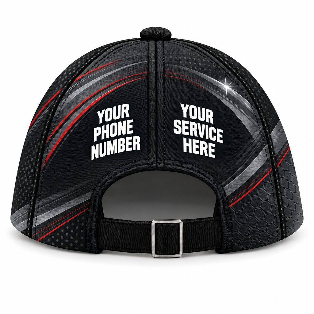 ADN038 personalized cap back product mockup
