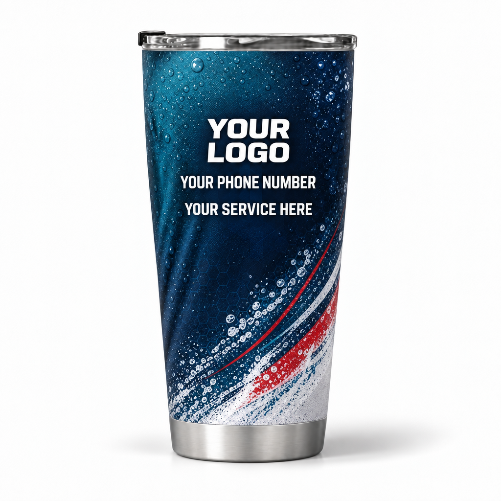 ADN039 personalized tumbler 20oz back product mockup