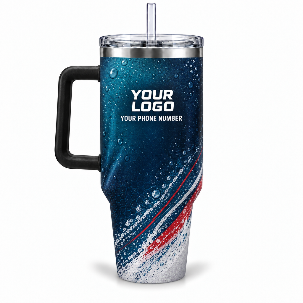 ADN039 personalized tumbler 40oz back product mockup