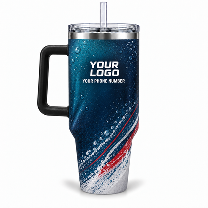 ADN039 personalized tumbler 40oz back product mockup