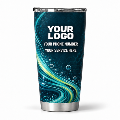 ADN040 personalized tumbler 20oz back product mockup