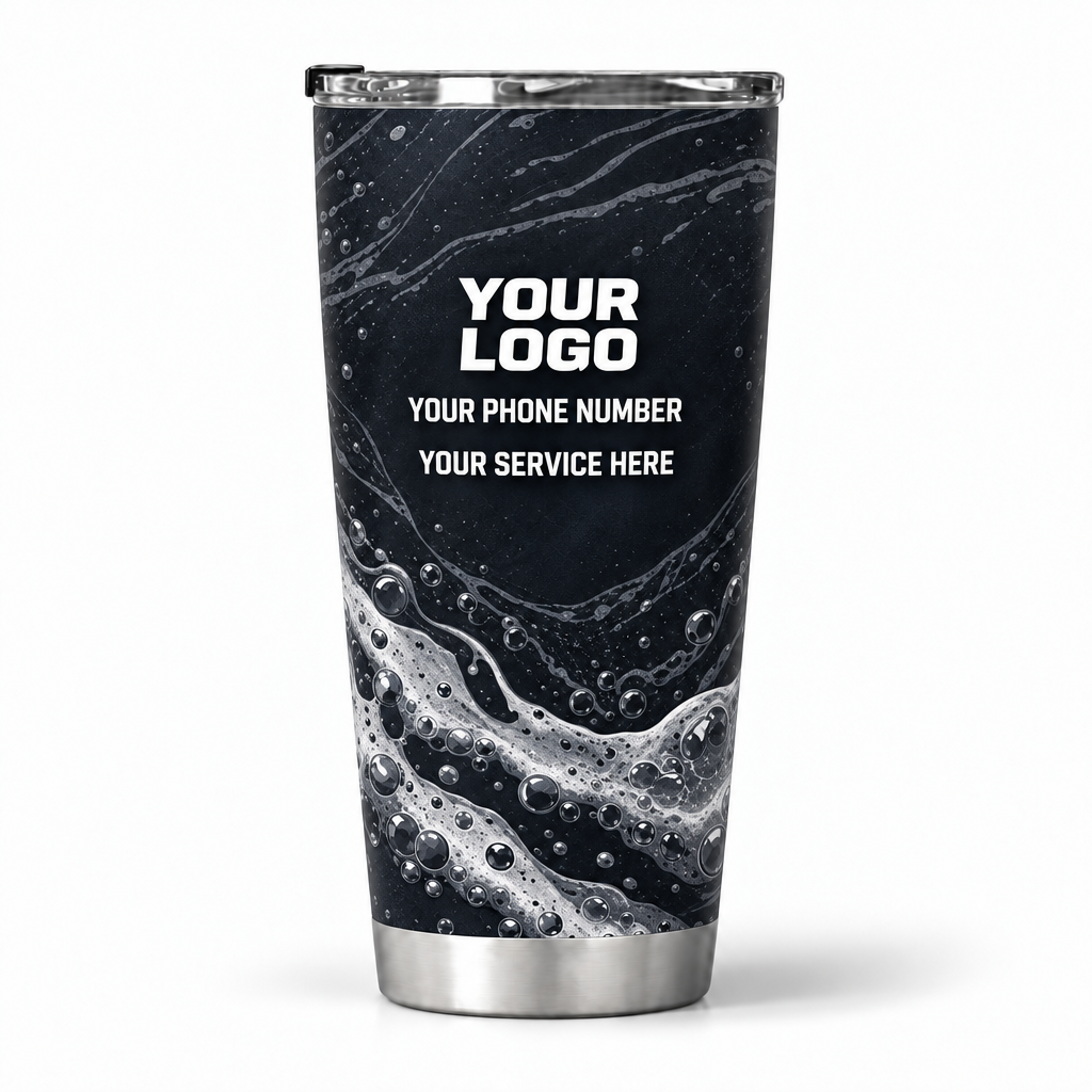 ADN041 personalized tumbler 20oz back product mockup